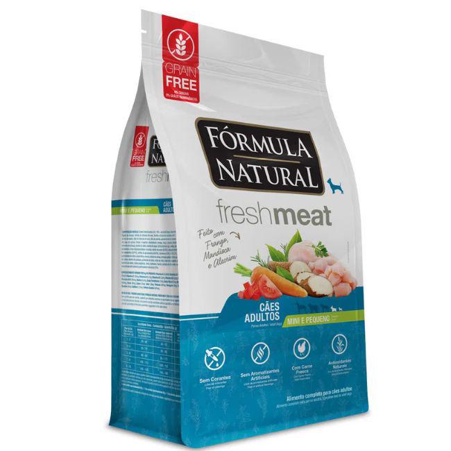 Frmula Natural Fresh Meat Ces Adultos Portes Mini e Pequeno